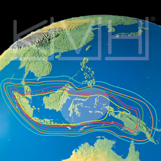Southeast Asia JCSAT 4B Coverage Map